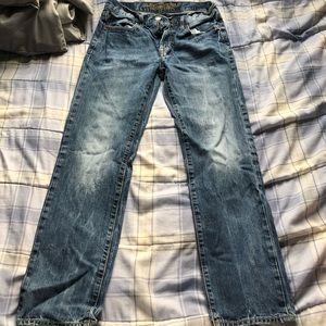 American Eagle slim straight blue jeans